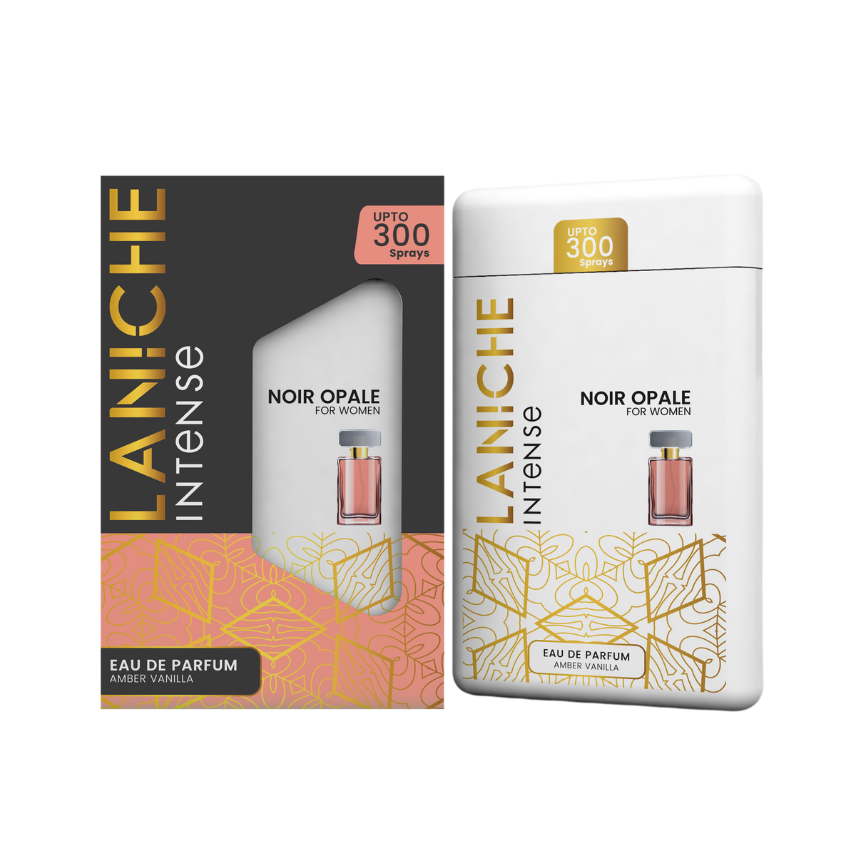 Laniche Parfum Noir Opale 20ml pocket perfume spray with carton, an amber vanilla eau de parfum for women.