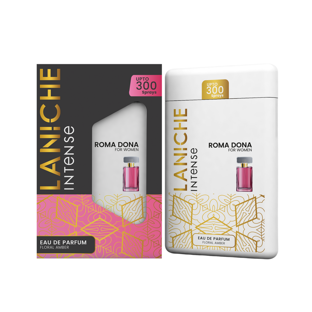 Laniche Parfum Roma Dona 20ml pocket perfume spray with carton, a floral amber eau de parfum for women.