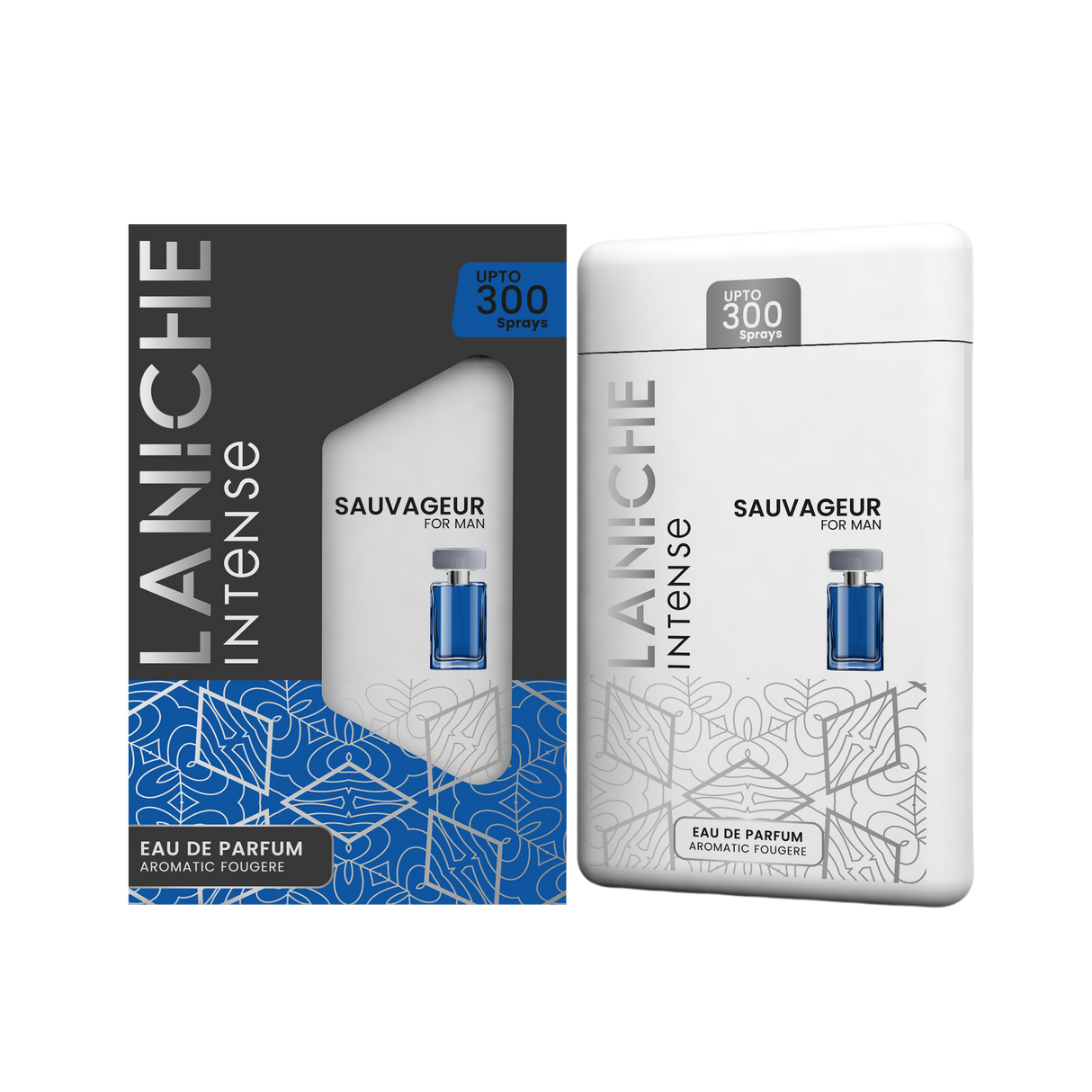 Sauvageur by Laniche Parfum 20ml pocket Eau de Parfum in its travel case and outer box, labelled up to 300 sprays.
