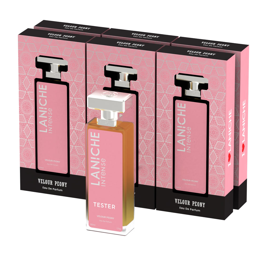 Velour Peony 50ml Trade Box 6 bottles + 1 free tester