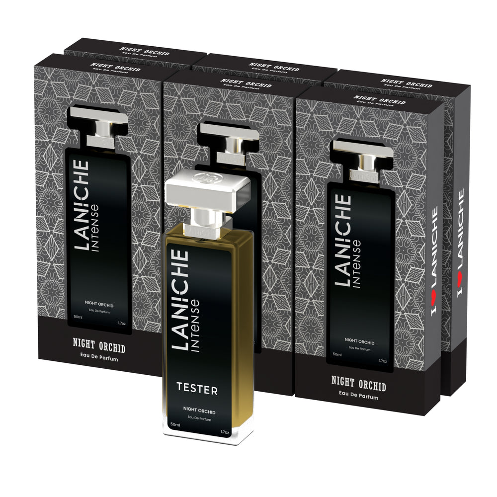 Night Orchid 50ml Trade Box 6 bottles + 1 free tester