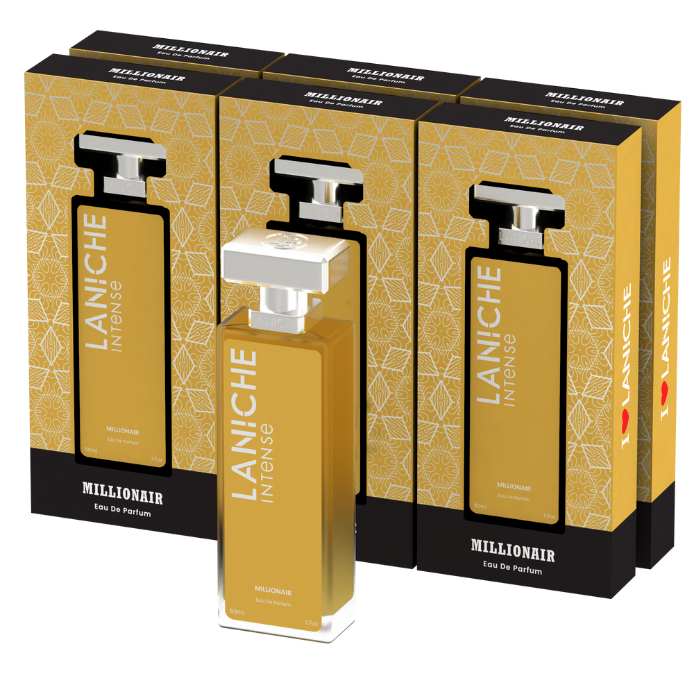 Millionair 50ml Trade Box 6 bottles + 1 free tester
