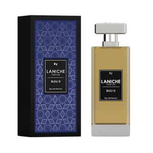 Bleu D by Laniche Parfum, a fresh, citrus and woody Eau de Parfum, 100ml bottle and box.