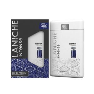 Bleu D by Laniche Parfum, a fresh, citrus and woody Eau de Parfum, 20ml pocket size bottle and box.