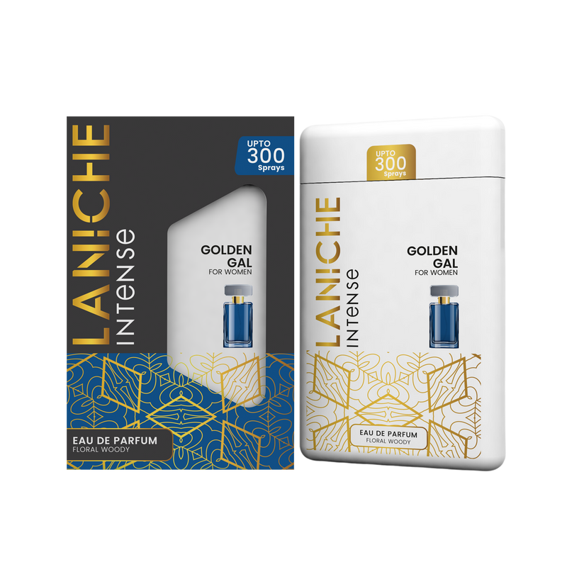 Laniche Parfum Golden Gal 20ml pocket perfume spray with carton, a floral woody eau de parfum for women.