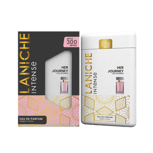 Laniche Parfum Her Journey 20ml pocket perfume spray with carton, an amber floral eau de parfum for women.