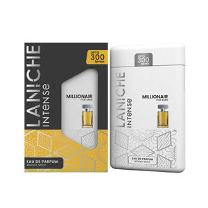 Millionair by Laniche Parfum 20ml pocket Eau de Parfum in its travel case and outer box, labelled up to 300 sprays.