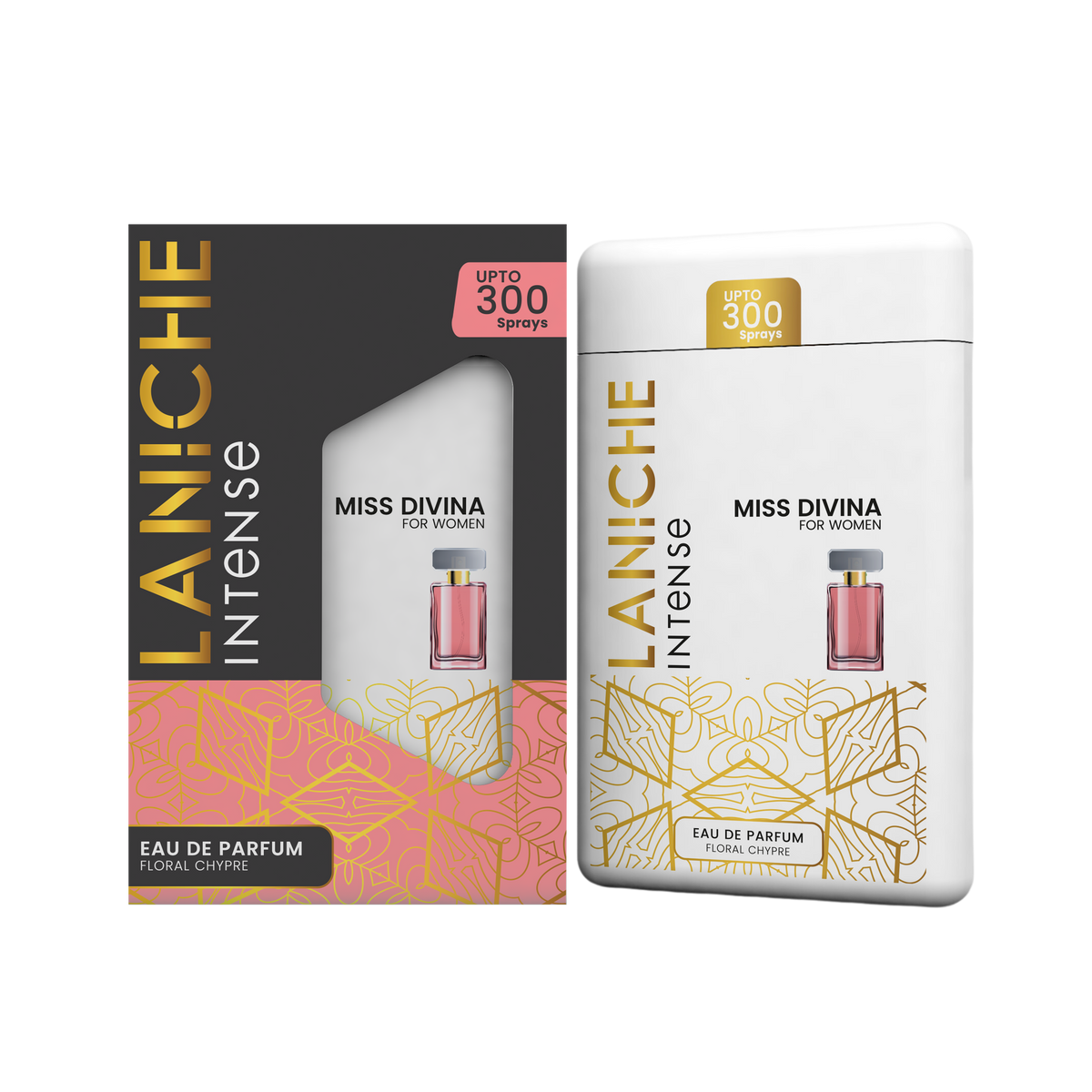 Laniche Parfum Miss Divina 20ml pocket perfume spray with carton, a floral chypre eau de parfum for women.