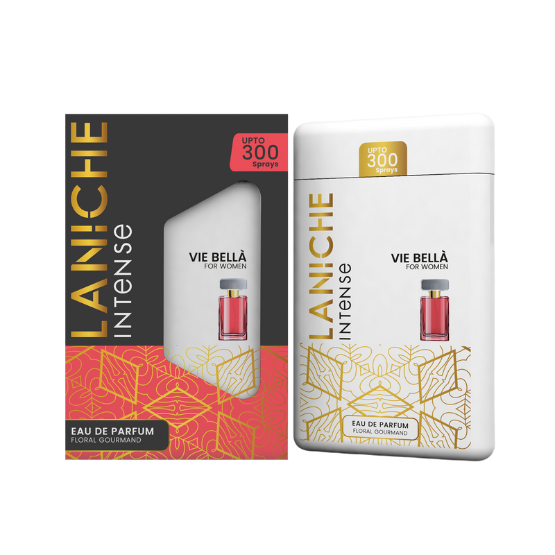 Laniche Parfum Vie Bella 20ml pocket perfume spray with carton, a floral gourmand eau de parfum for women.